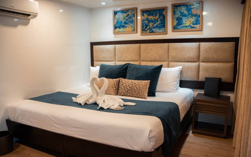 alya upper deck king size cabin cruise to Galapagos