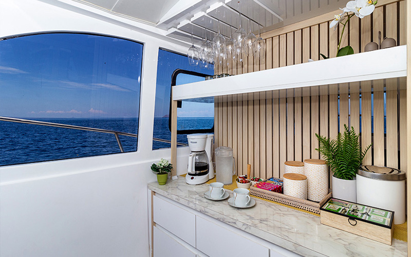 Coffee and snack station for guests Daily Tour