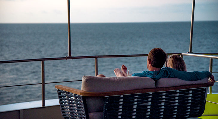 Galapagos tourist superior class cruises - Sundeck